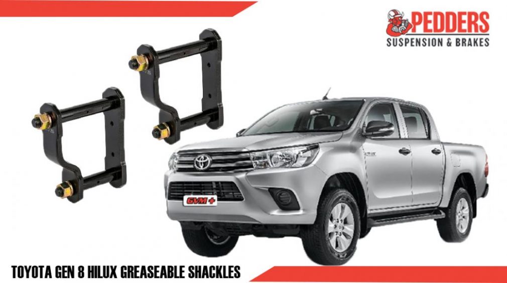 Pedders Greasable Shackle Kits To Suit Toyota Hilux Gen 8
